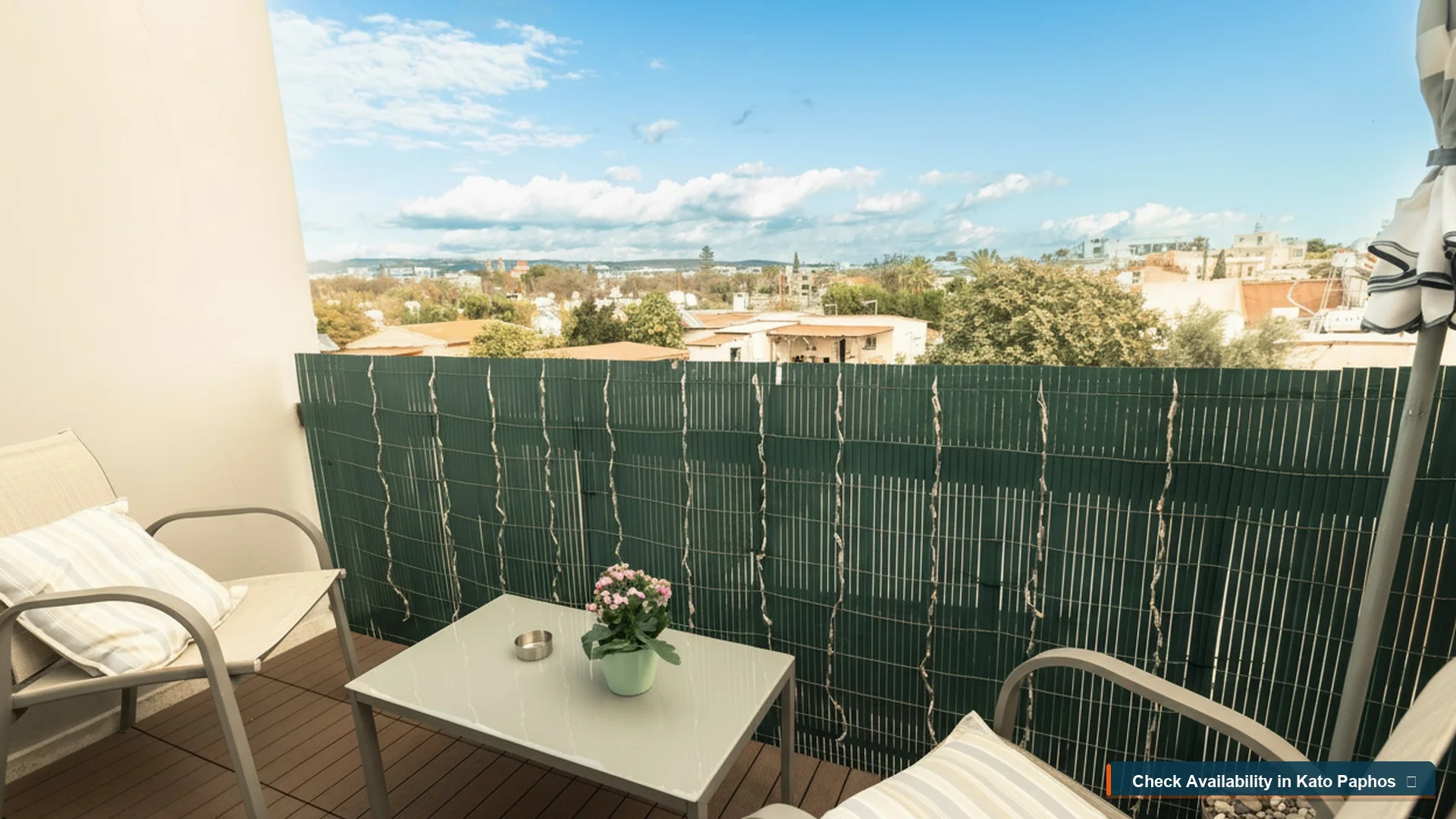 Dachterrassen-Blick über Kato Paphos vom Lovely Ap Balkon