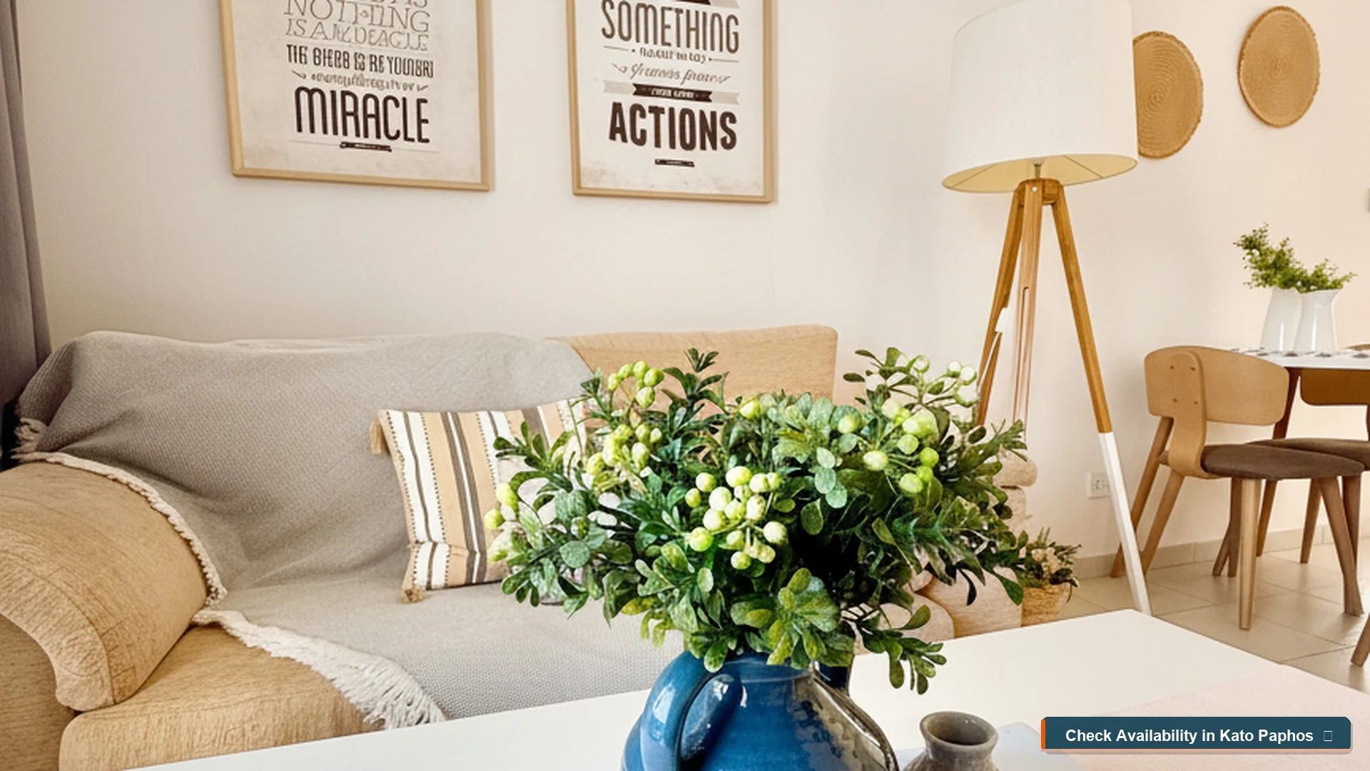 Stilvolle Einrichtungsdetails in Lovely Ap — Ferienwohnung Kato Paphos